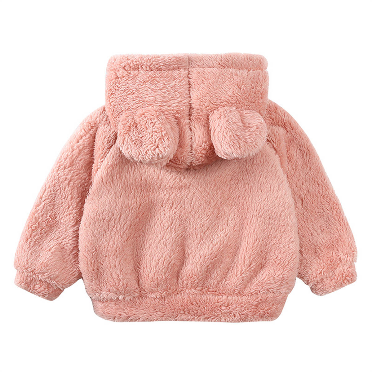 Boys and girls lambskin thickened coat children's stylish warm hooded fur sweater