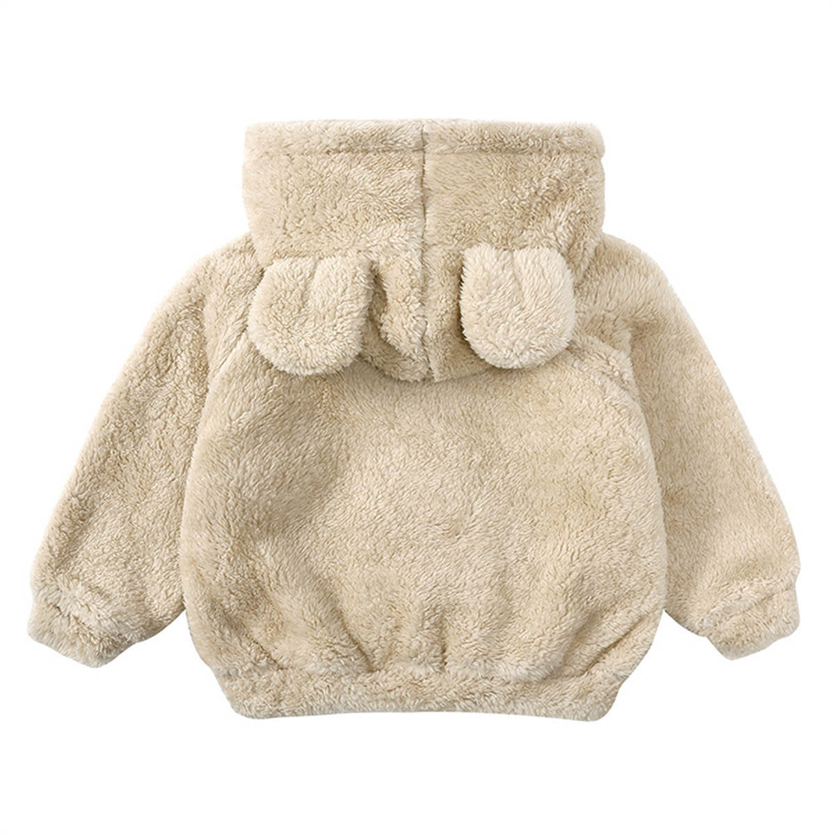 Boys and girls lambskin thickened coat children's stylish warm hooded fur sweater