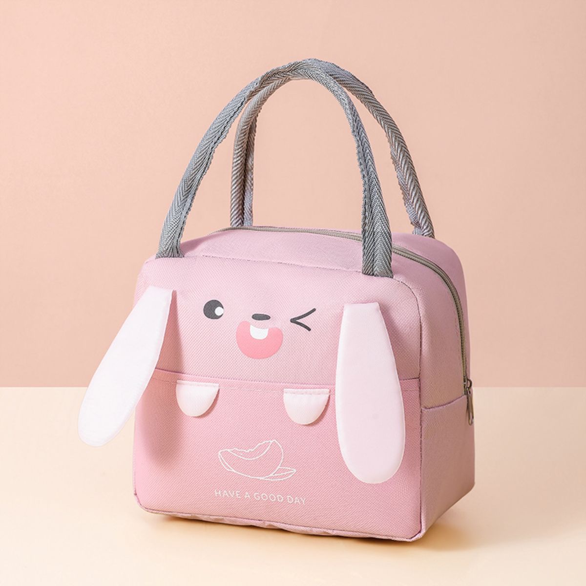 Cartoon lunch box bag portable lunch bag three-dimensional lunch bag thickened aluminum foil large capacity hand bag new lunch bag