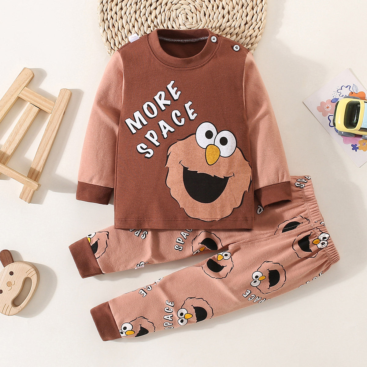 Children's clothing Spring and Autumn Children's underwear suits Infant autumn clothes and autumn trousers Baby pajamas and home clothes