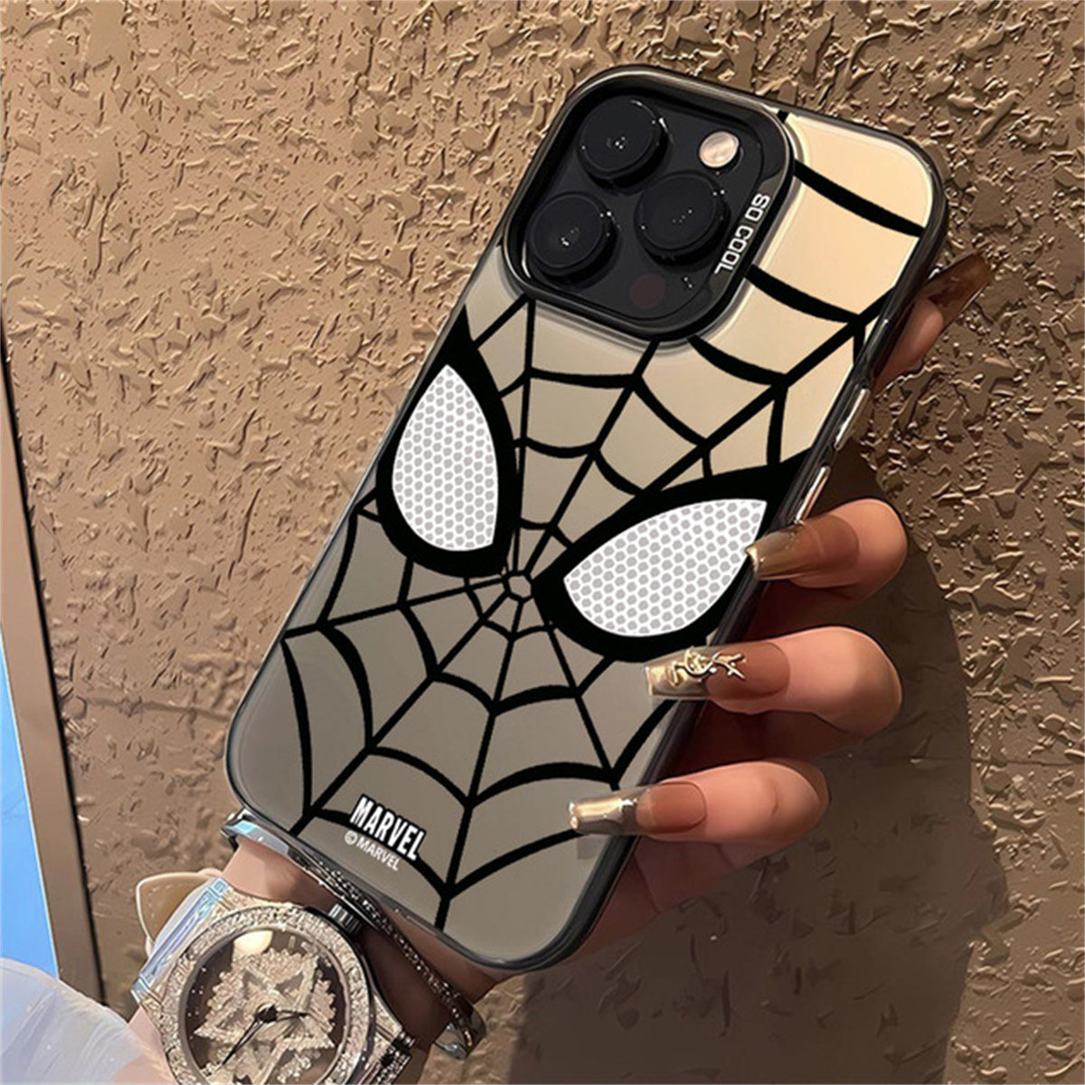 Apple mobile phone case Spider-Man series breathable color vitality mobile phone case