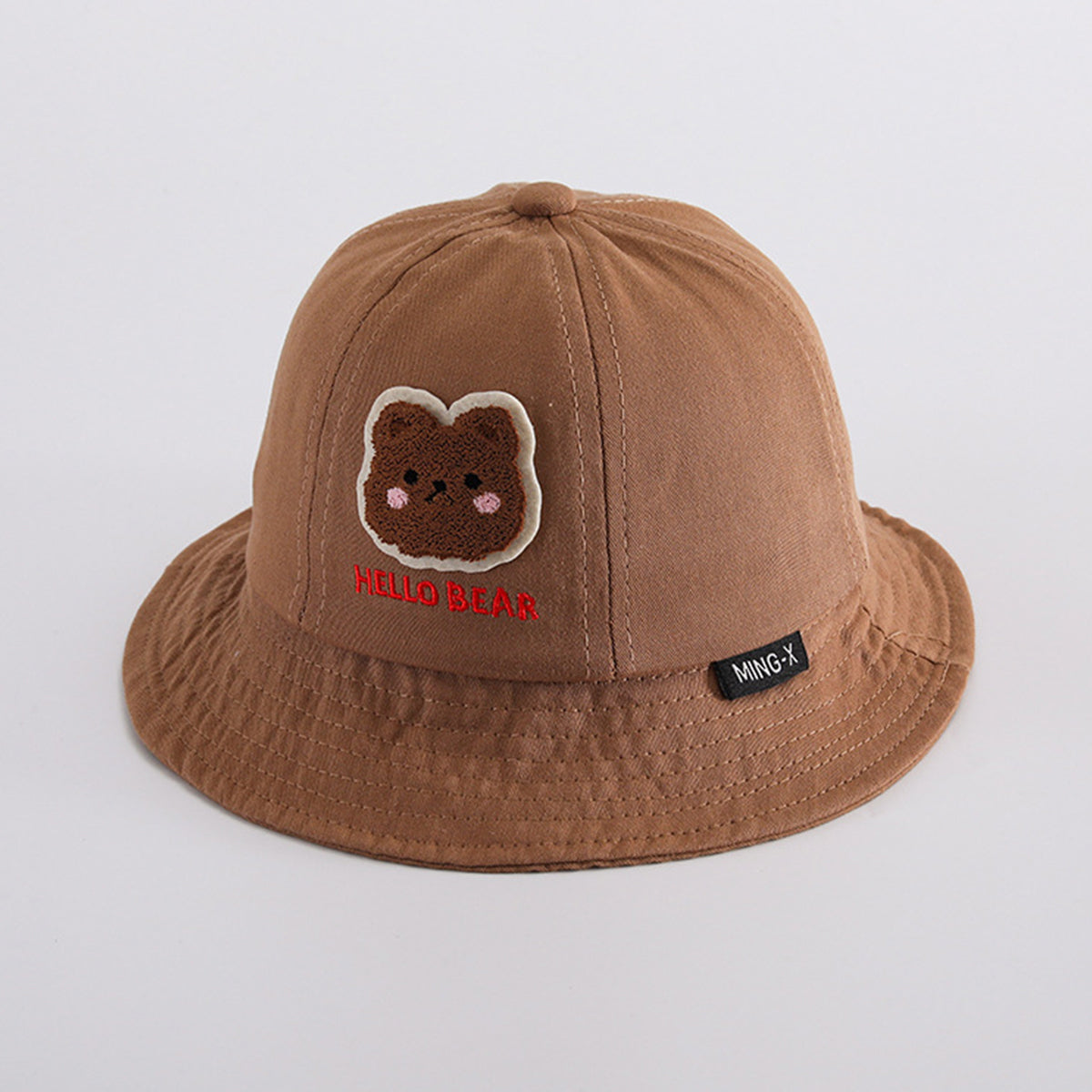 Children's cartoon cute bear sun protection fisherman hat