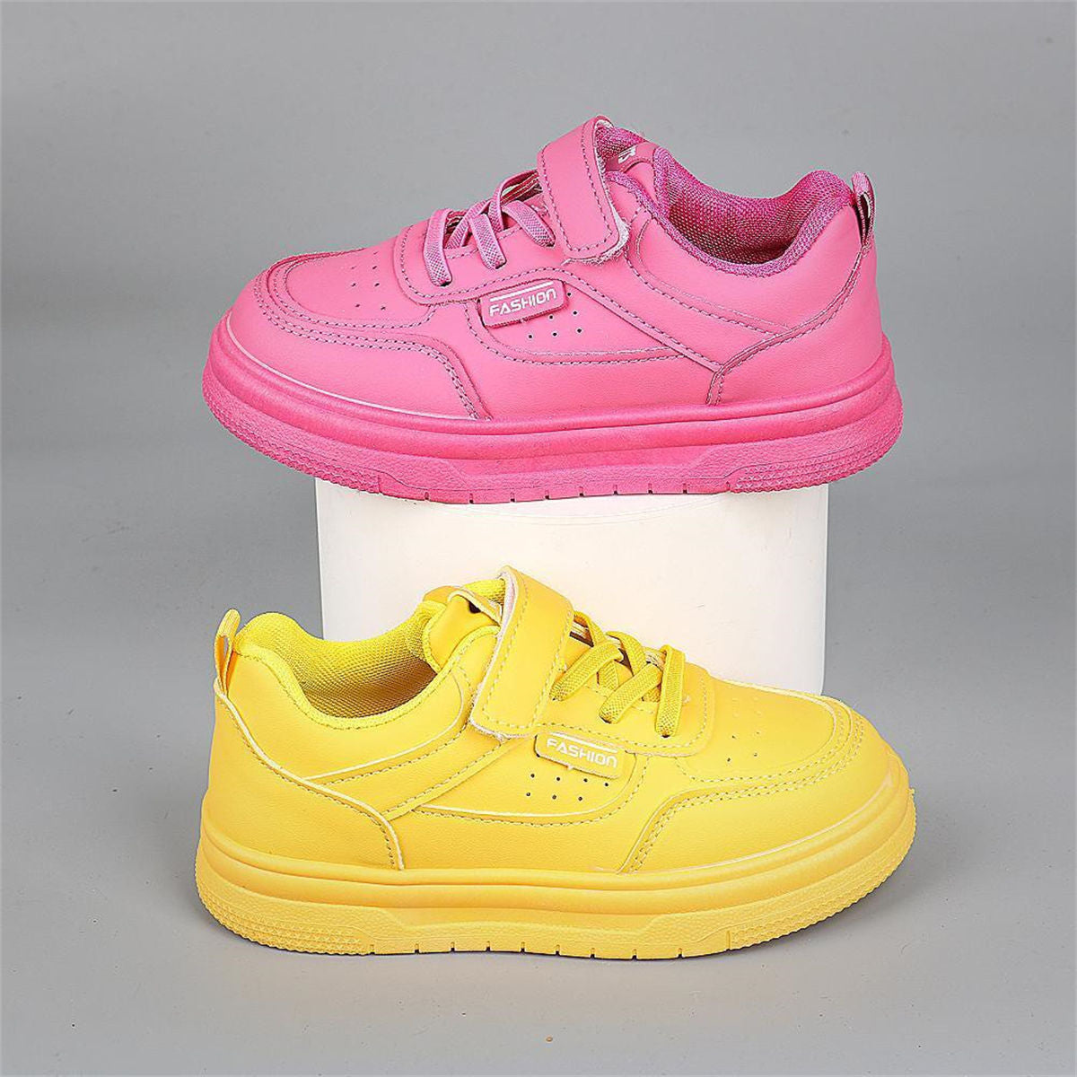 Autumn bright series casual fashion style low-top sneakers for middle and large children and girls