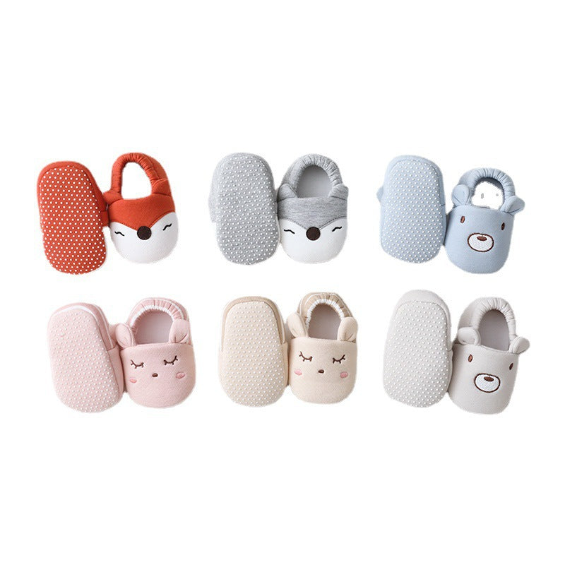 Spring and autumn new baby shoes and socks floor shoes baby toddler socks non-slip children's floor socks short tube shoes socks