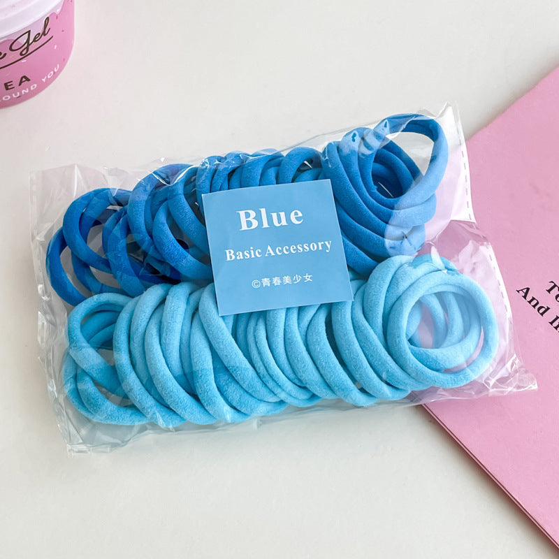 Children's colorful simple style daily party hair tie that does not damage the hair