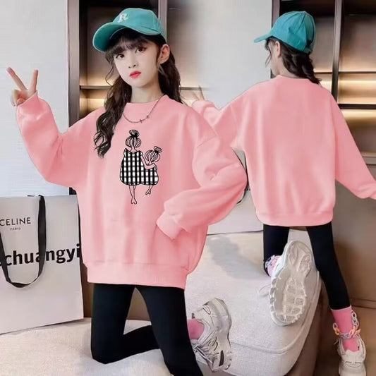 Girls cute everyday wear T-shirt long sleeve top