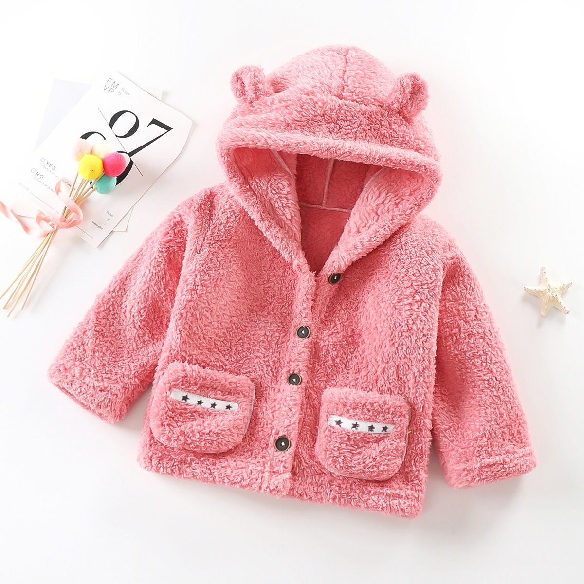 New autumn children's plush coat for boys and girls