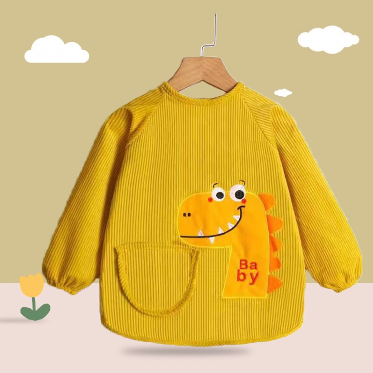 Baby autumn and winter anti-dirty clothes for children