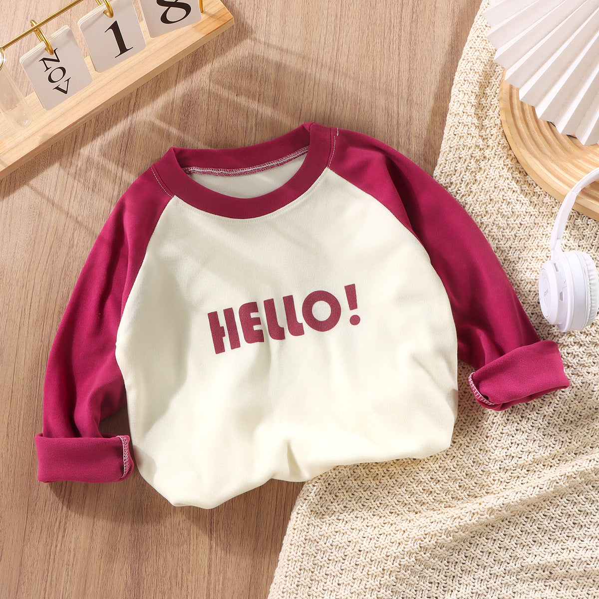 Baby casual long-sleeved T-shirts for toddlers and girls