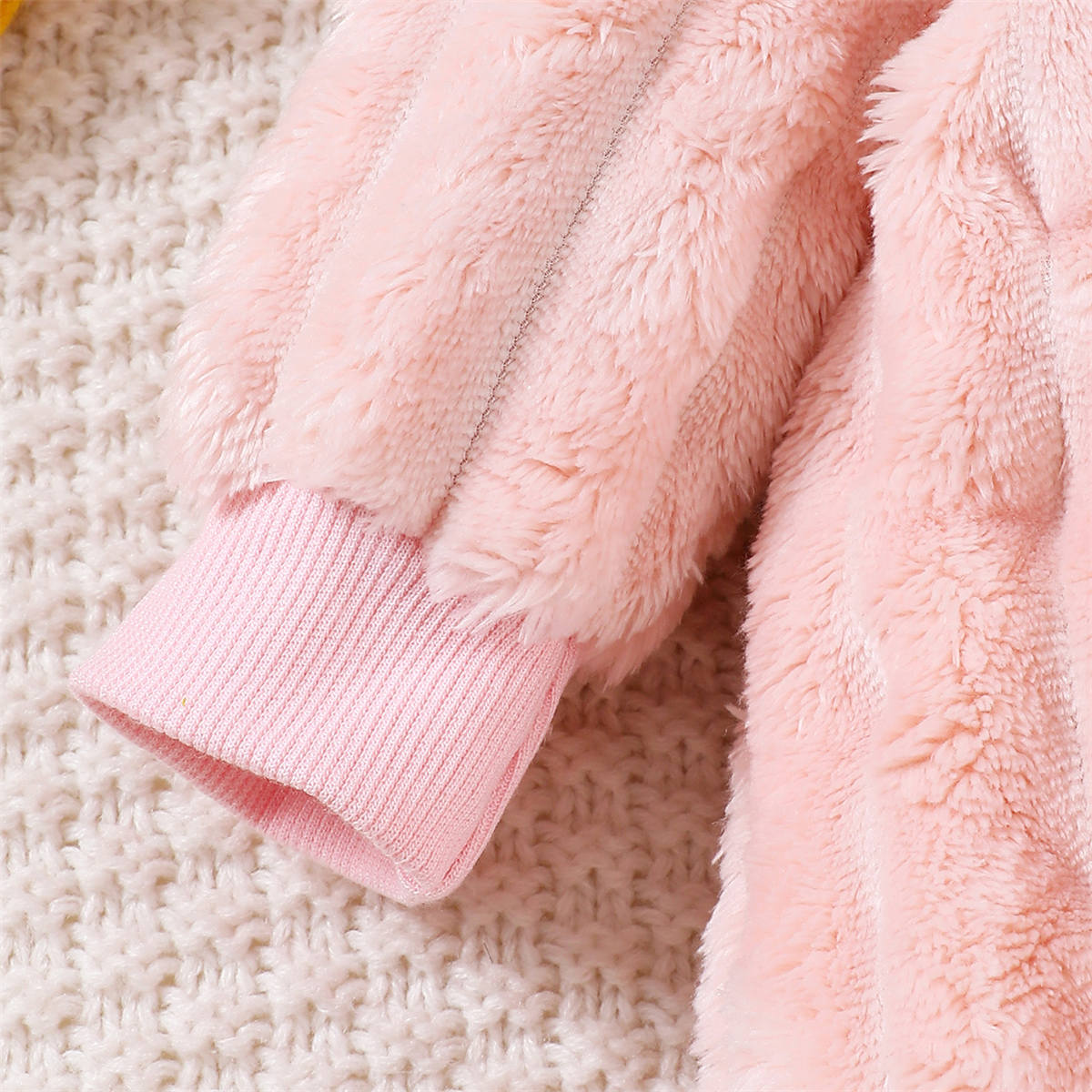 Pink Fluffy Bodysuit