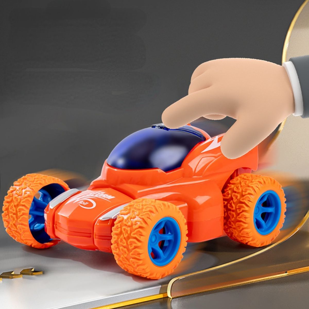 Friction off-road vehicle boy toy rotating stunt car