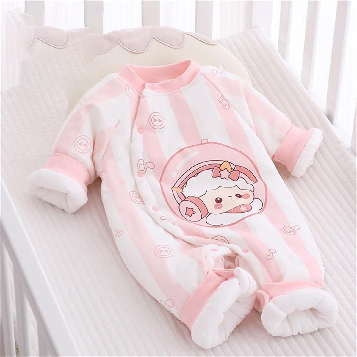 Baby onesie fall and winter jacket cotton cotton clothing outside the hajacket