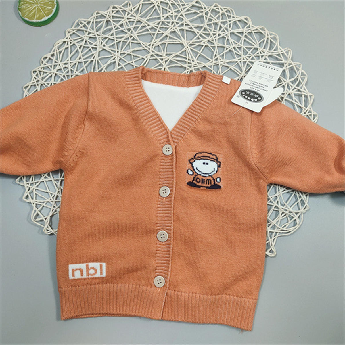 baby thick fleece cardigan sweater