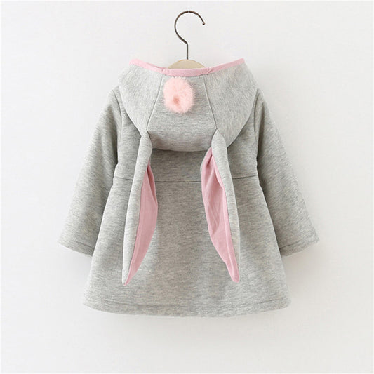 Baby David Coat Jacket Long Bunny Ears Hooded Jacket