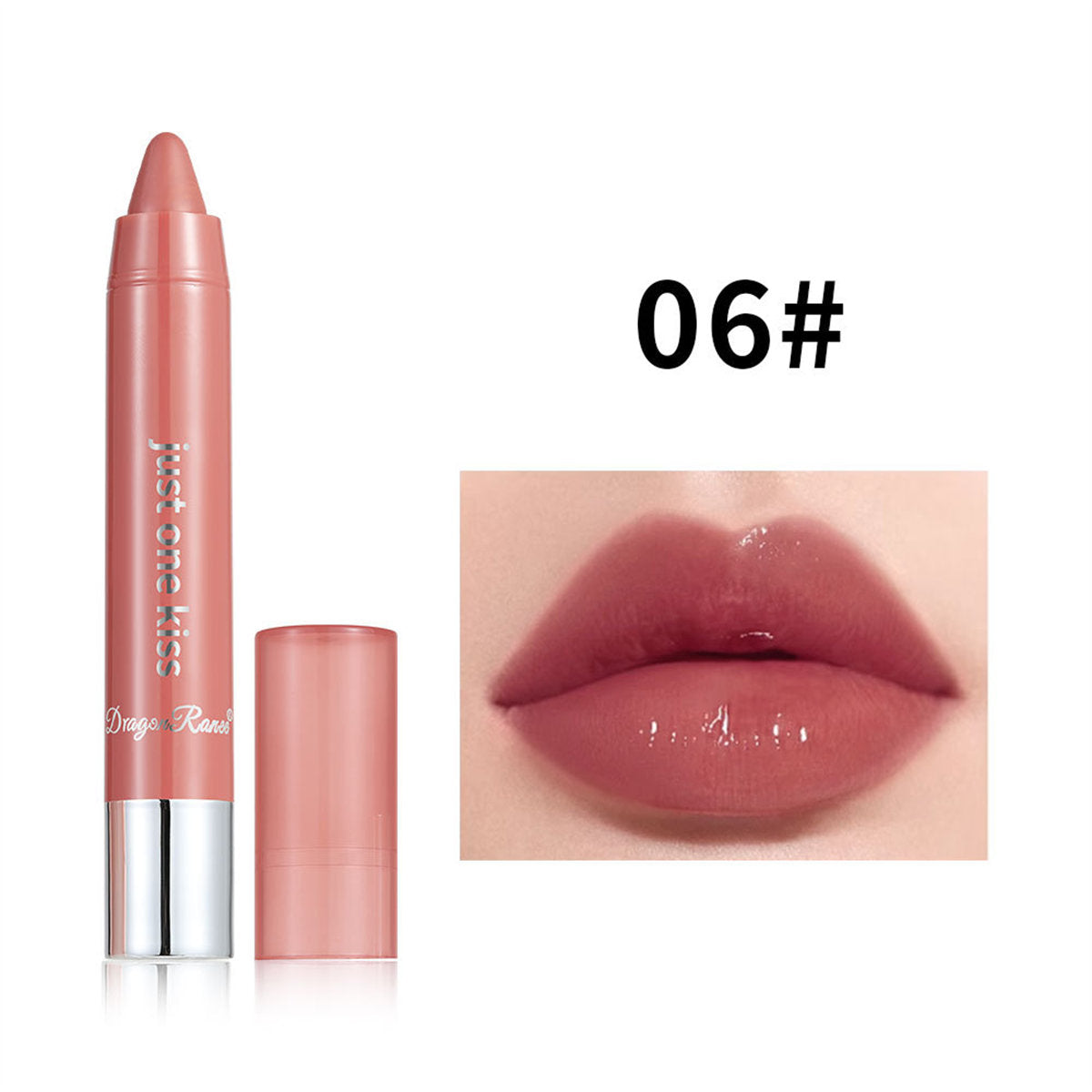 Moisturizing lipstick pink series nude bean paste color lip liner lipstick