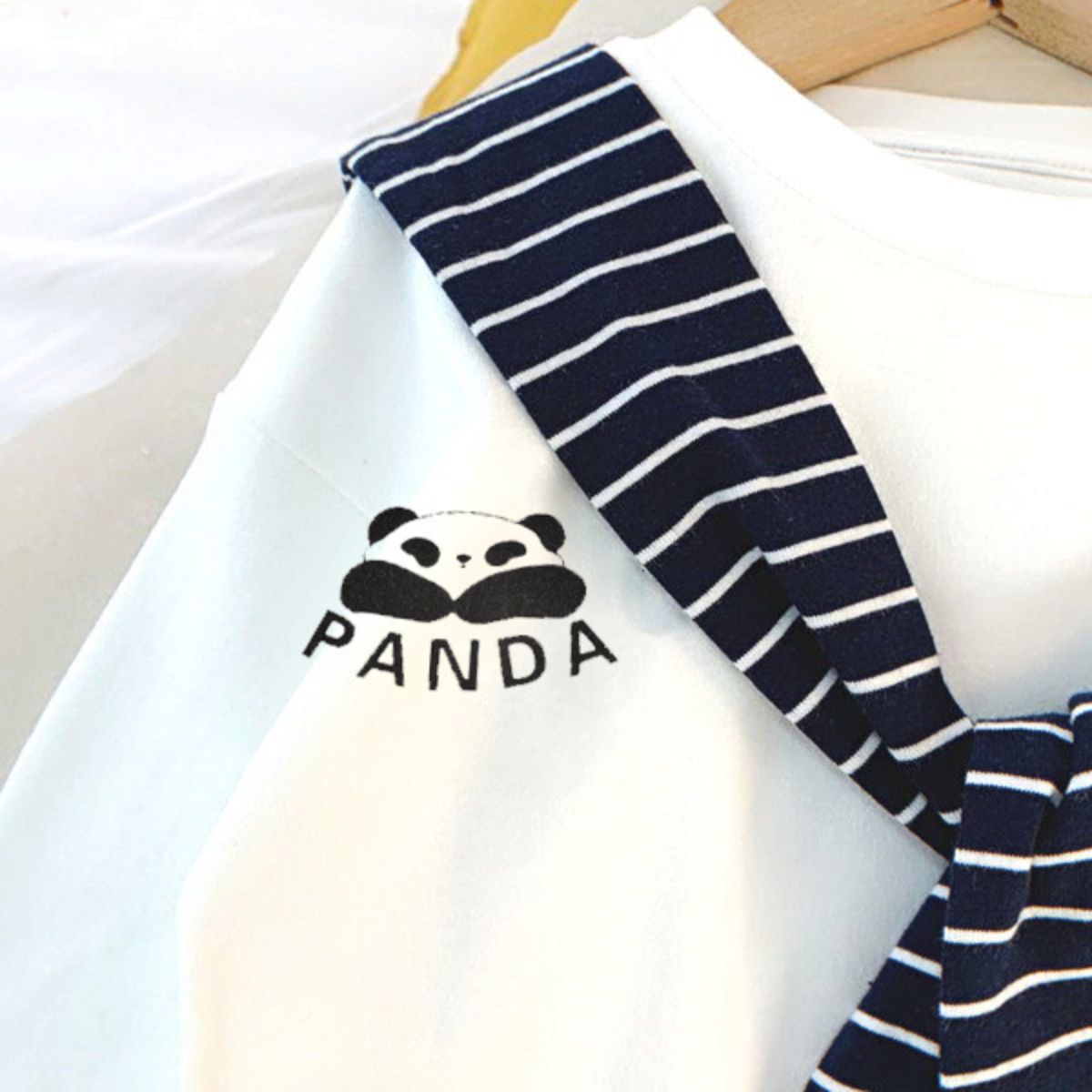 New spring and autumn fake two-piece strap tops for boys and girls long-sleeved bottoming shirts for boys and girls baby T-shirts