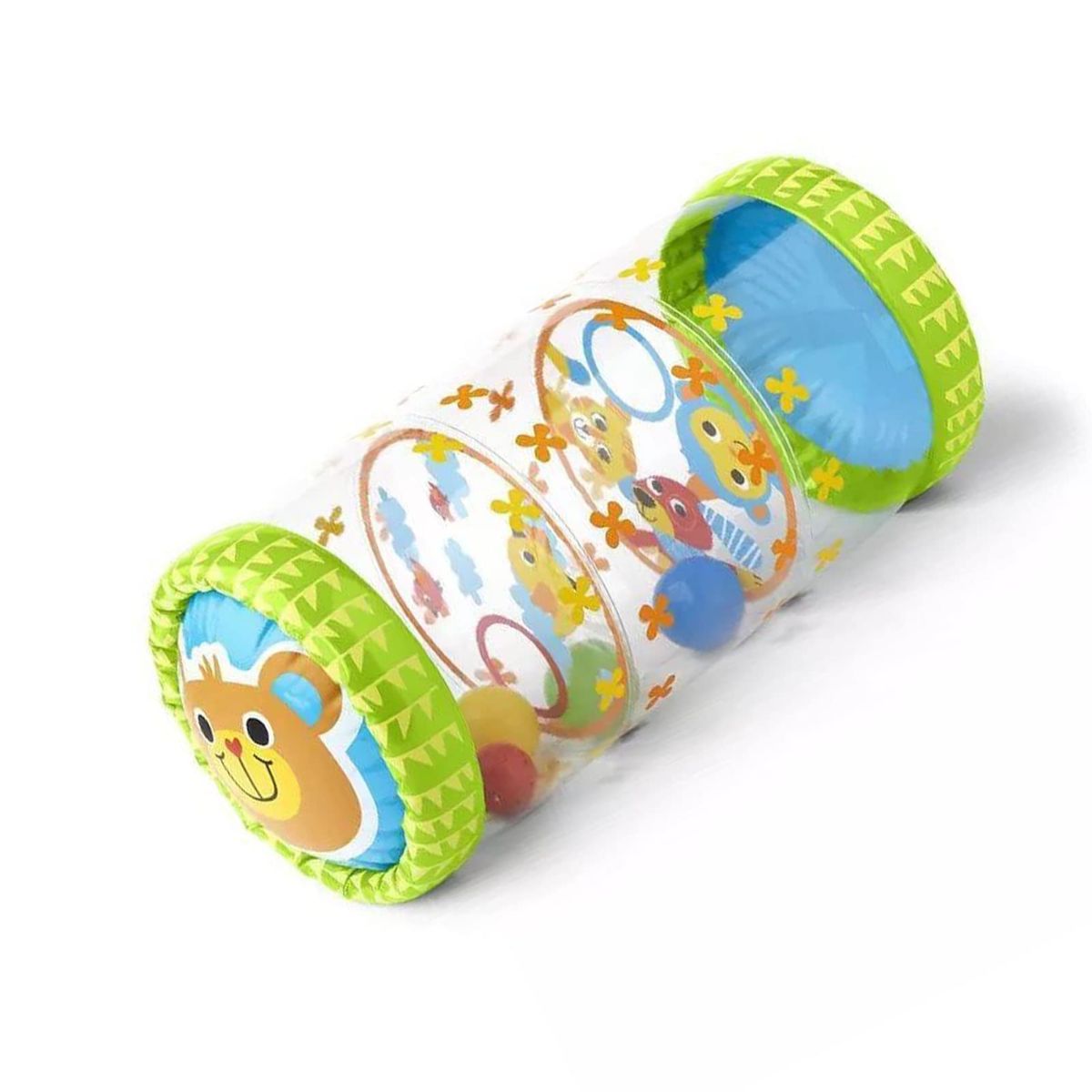 Baby crawling plastic bell roller toy