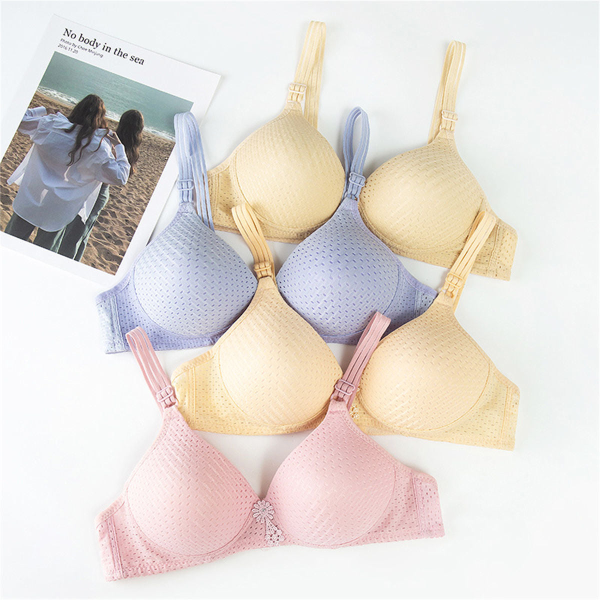 Women's large size bras comfortable breathable bra underwear