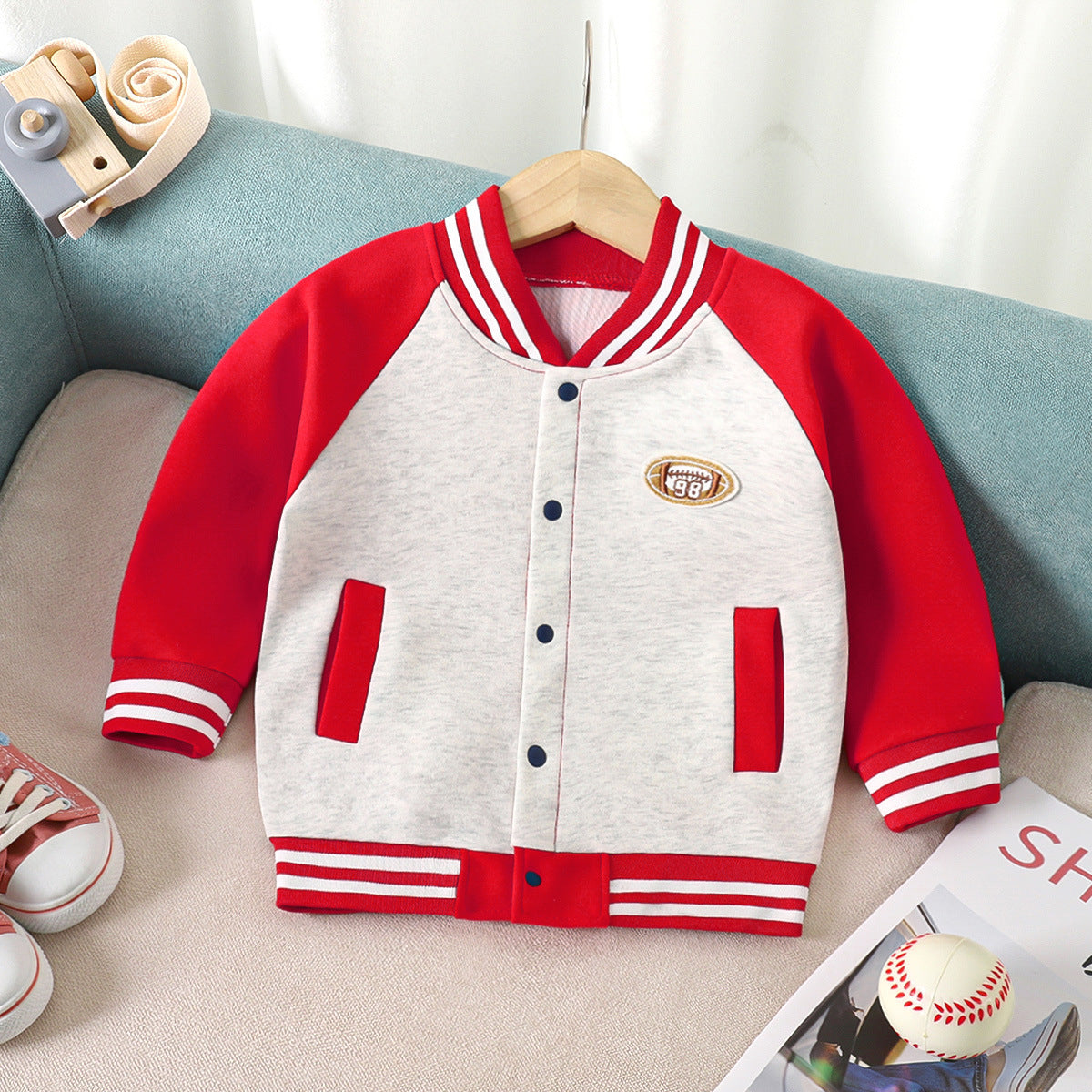 Children's baseball jacket casual boys' jacket