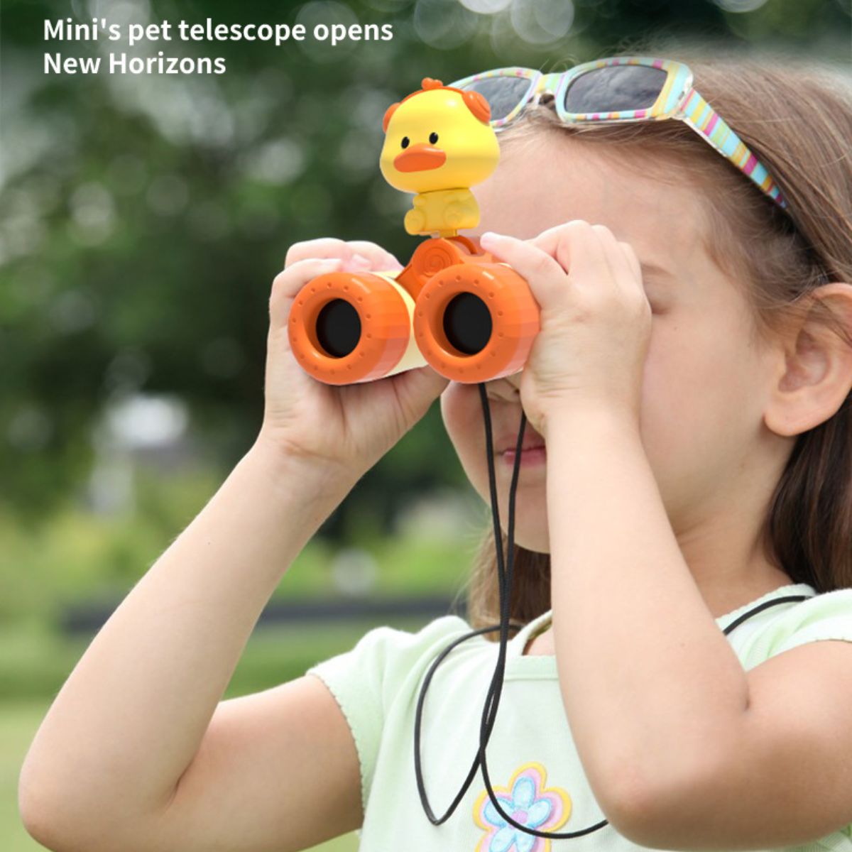 Children's telescope toy portable HD cartoon cute binoculars mini outdoor toys