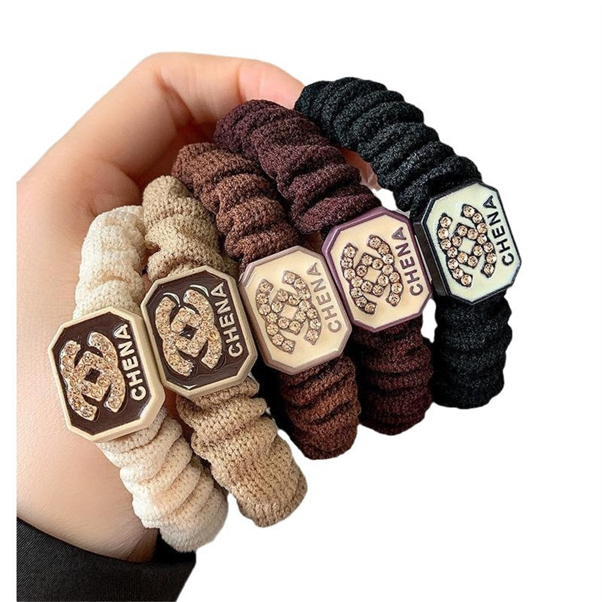 Adult small fragrance style simple temperament style elastic autumn and winter hair rope