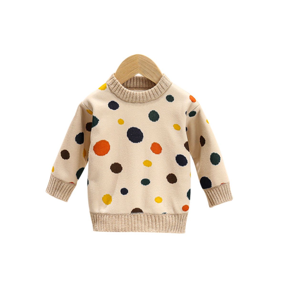 girls autumn and winter thick fleece sweater