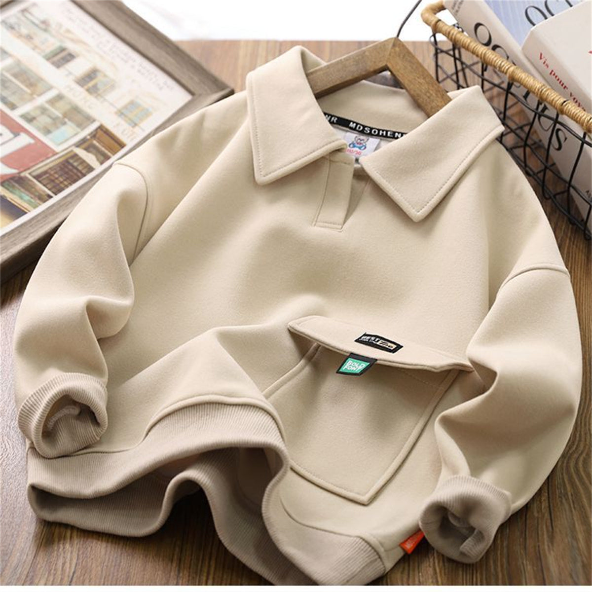 Boys POLO Shirt Sweatshirt Casual Lapel Fashion Top