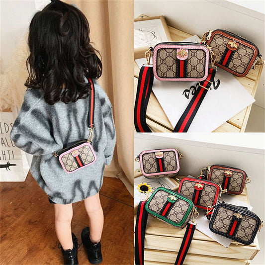 Children's Printed Vintage Crossbody Bag