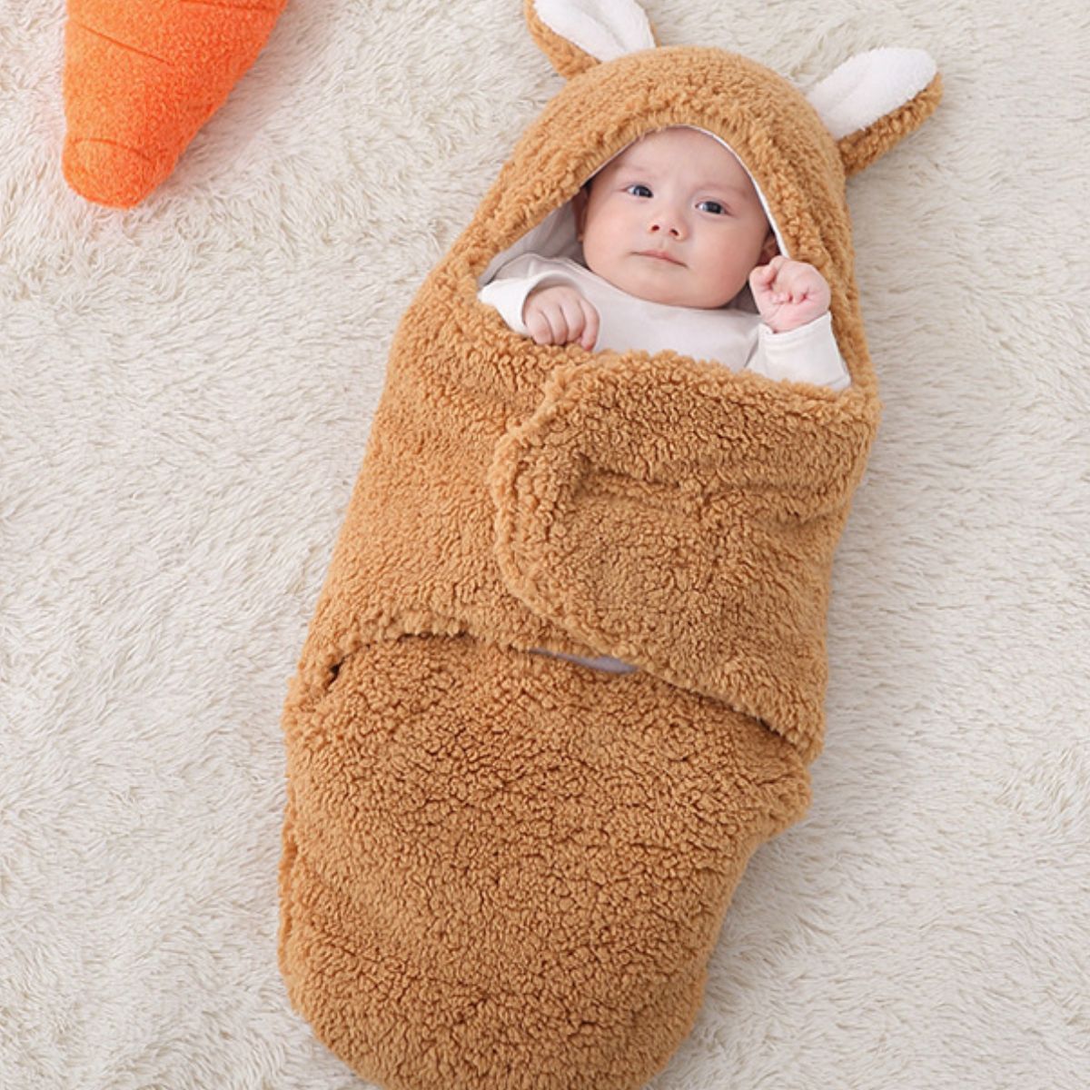 Newborn baby anti-startle sleeping bag blanket