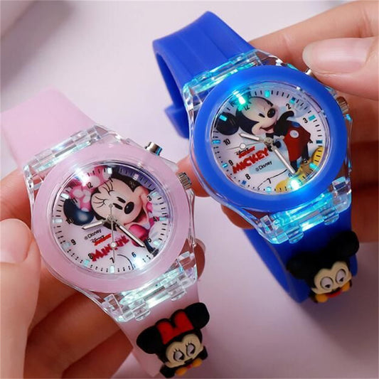 Children's luminous cartoon doll electronic watch