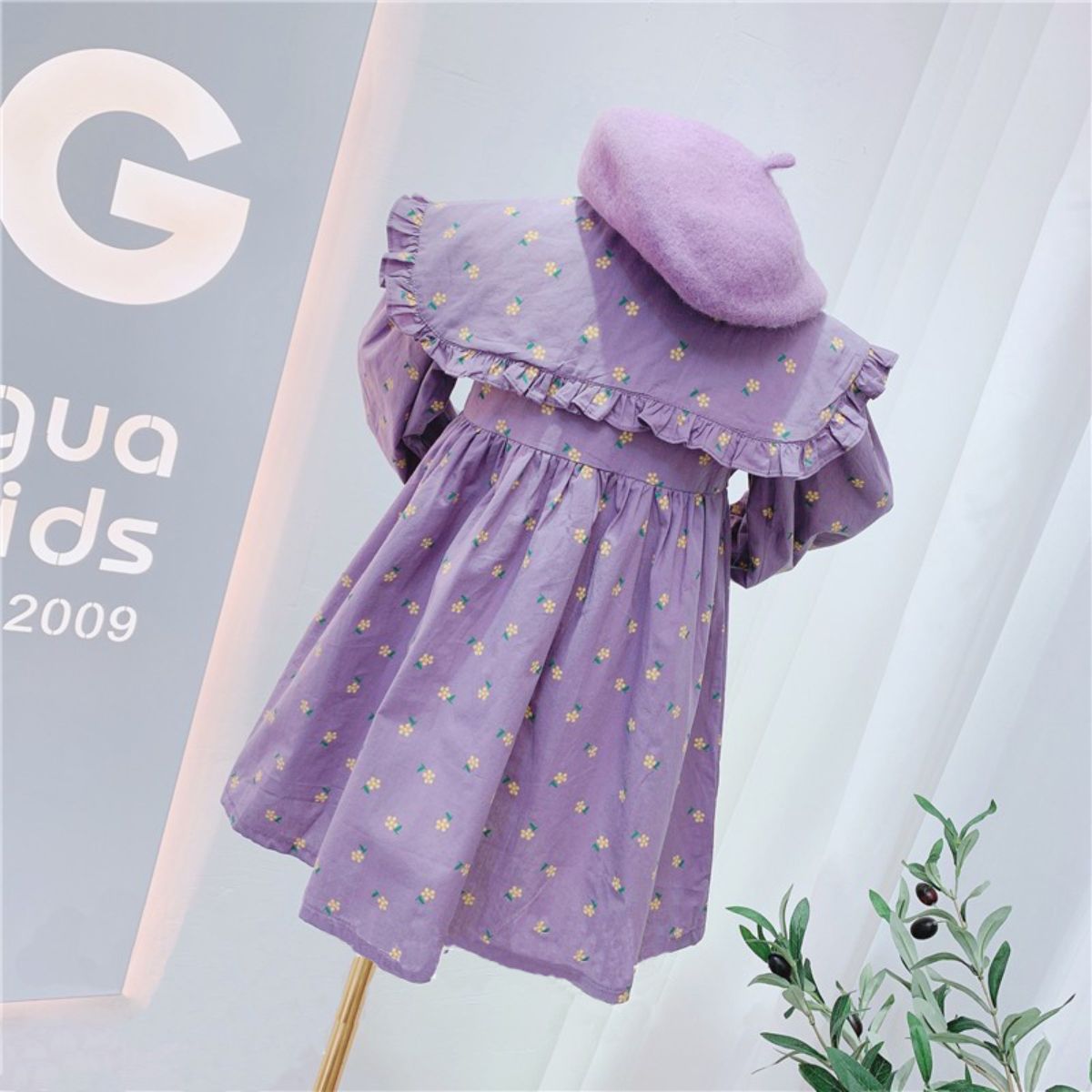 Girls autumn cotton dress