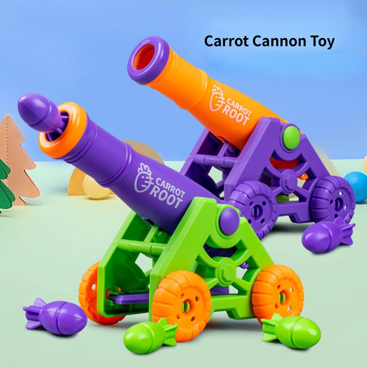 Children&#39;s toy carrot cannon rocket launcher carrot