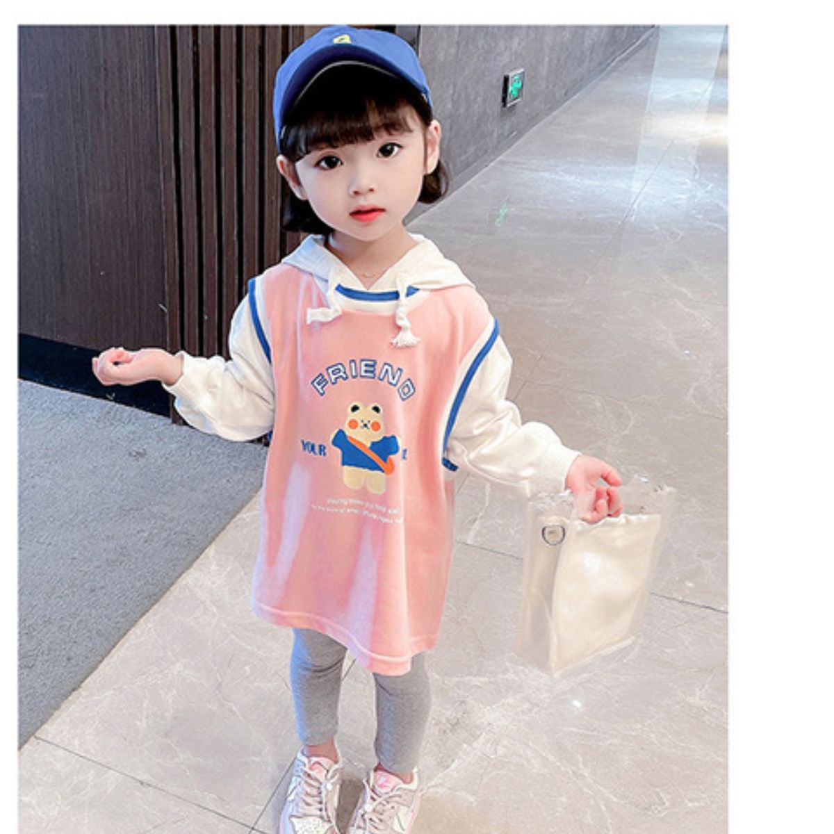 Autumn new style girls sweatshirt skirt two piece set