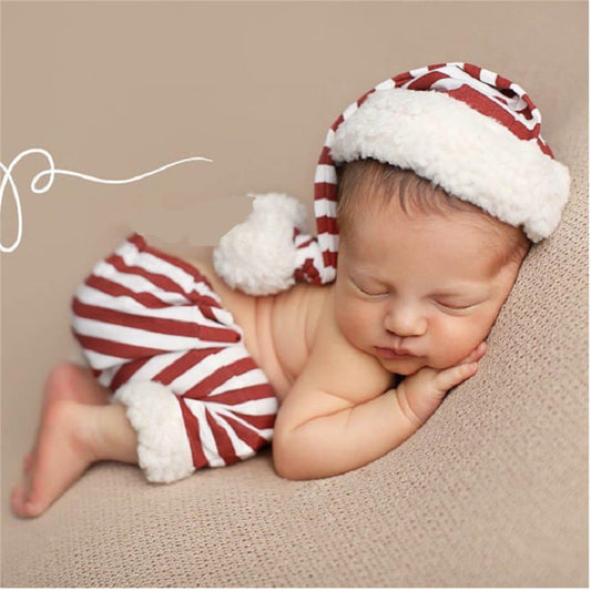 Newborn Christmas Hat Knitted Photography Clothes