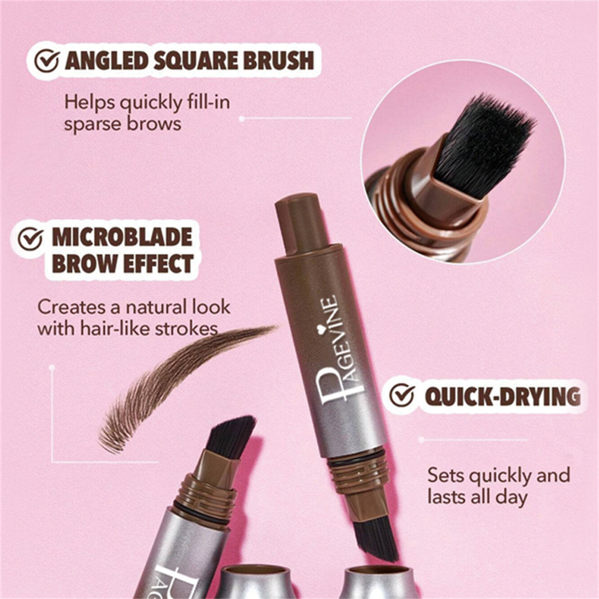 Eyebrow cream large brush head eyebrow hairline multi-use no smudge press wild eyebrow pencil