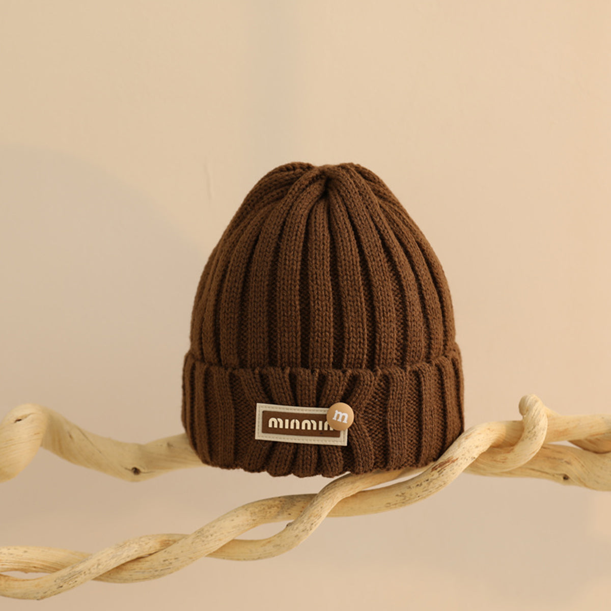 Children's solid color woolen hat