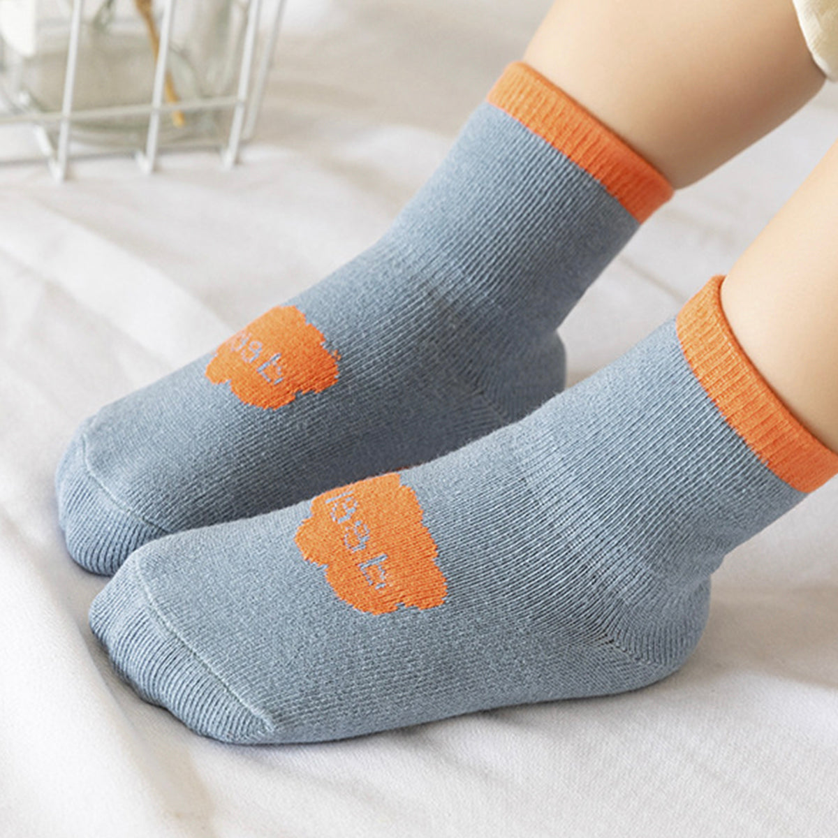 Children's combed cotton baby breathable non-slip bottom indoor toddler socks