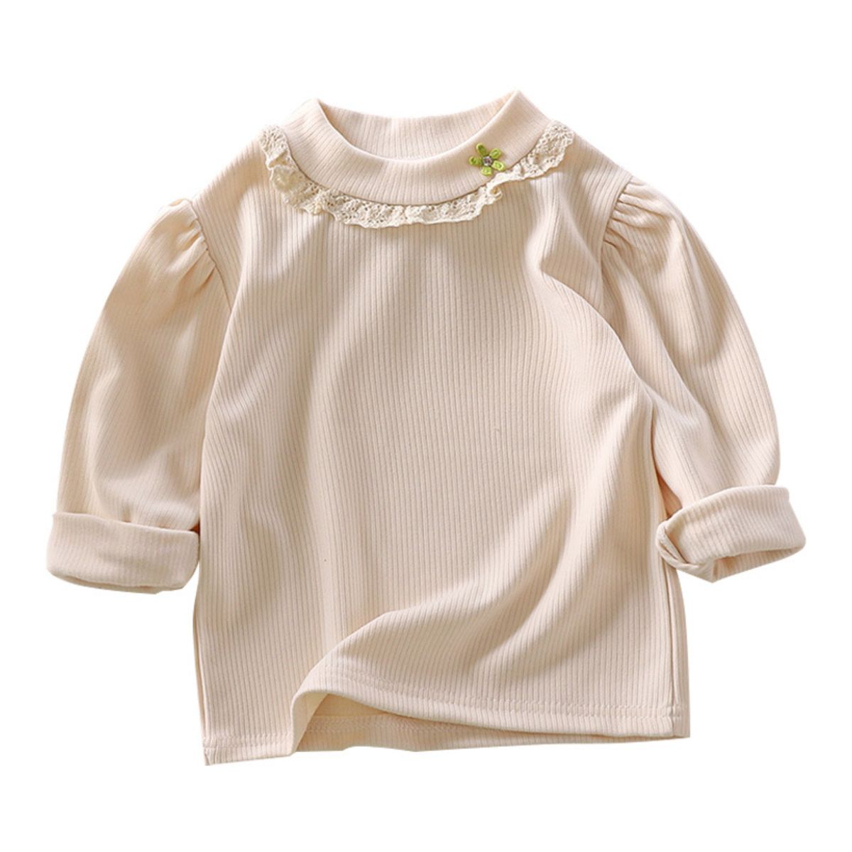 Autumn girls long sleeve lace T-shirt