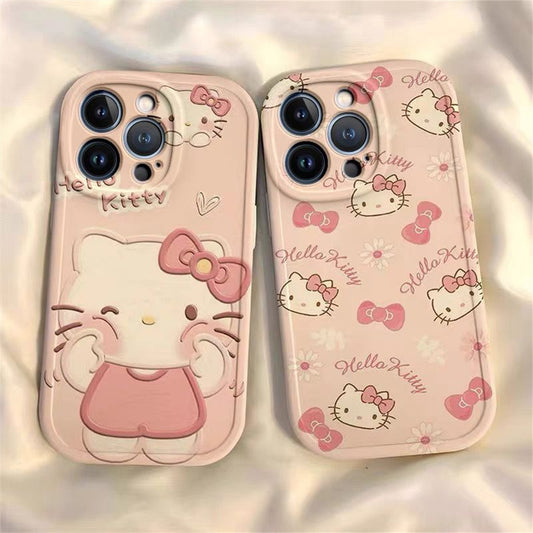 Apple cute style super cute Hello Kitty super drop resistant lens phone case