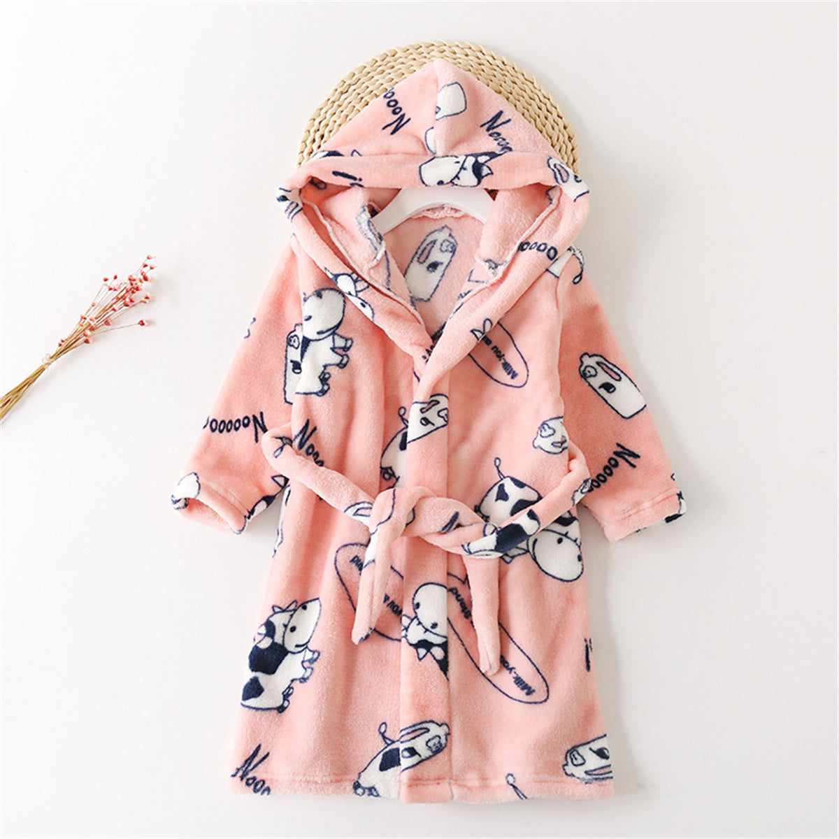 Cute cat claw girls home clothes nightgown bathrobe