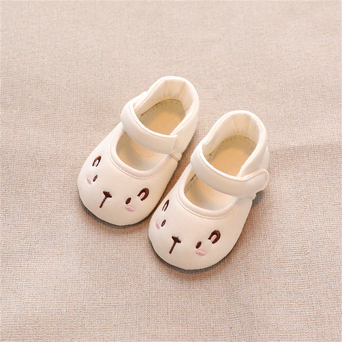 Baby Girls Autumn Pure Cotton Cute Chicken Canvas Shoes