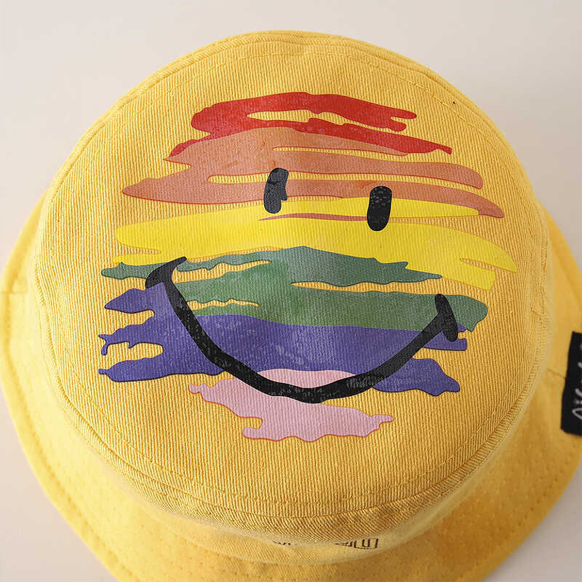 Children's cartoon smiling face sunshade fisherman hat