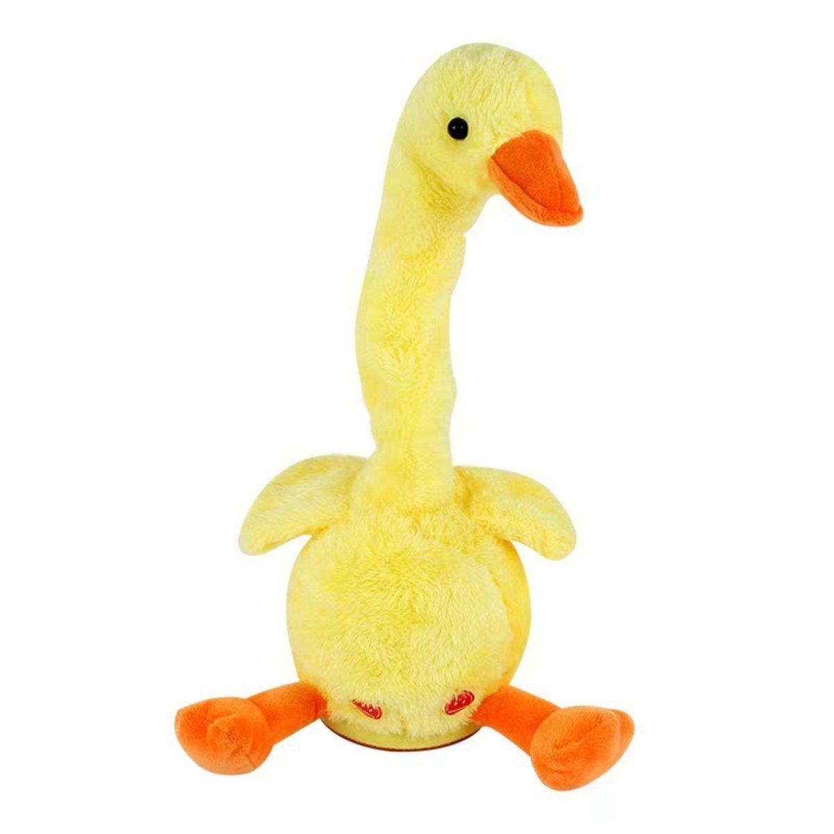 Ring tossing dancing duck electric toy