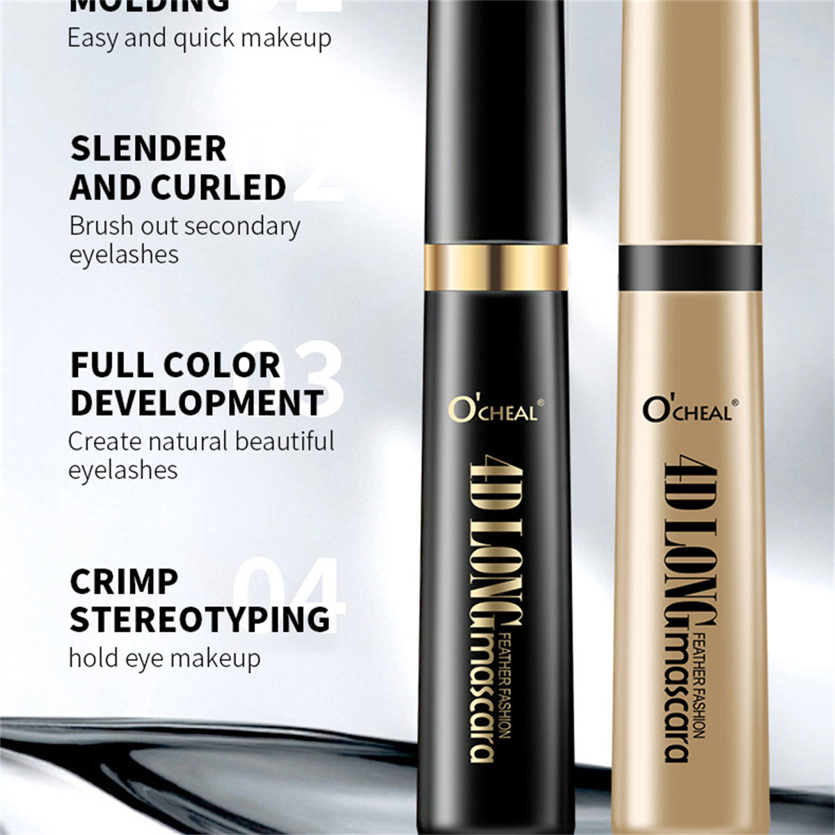 Volume, thick, curling, waterproof, sweat-proof, long-lasting mascara