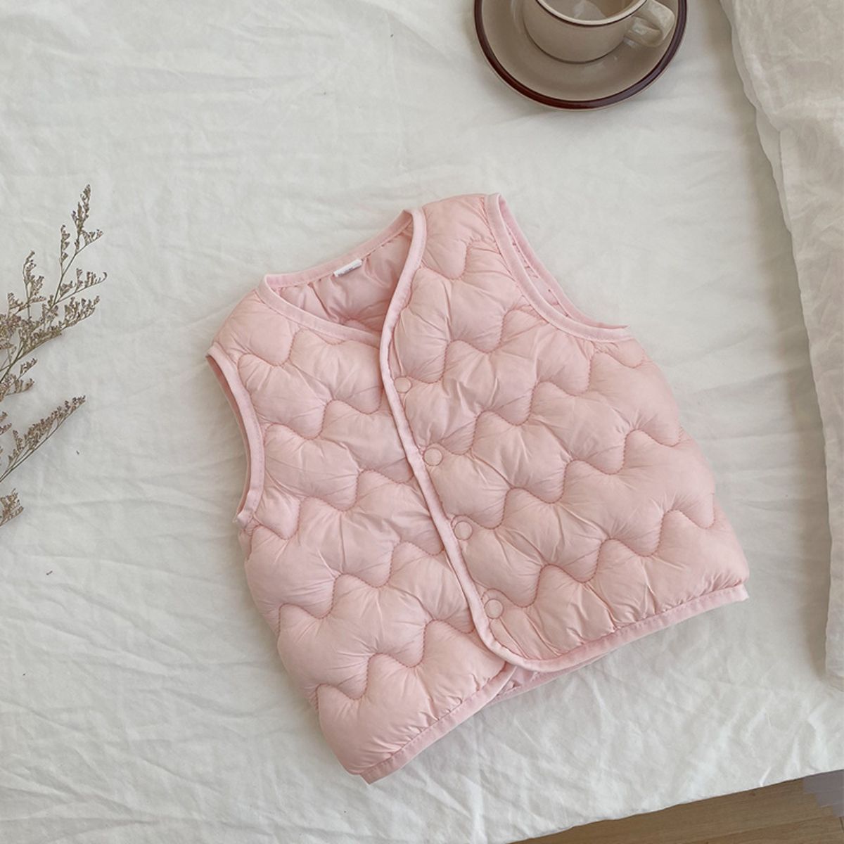 Children's down cotton vest