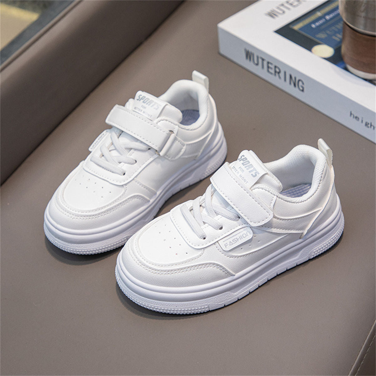 Autumn bright series casual fashion style low-top sneakers for middle and large children and girls