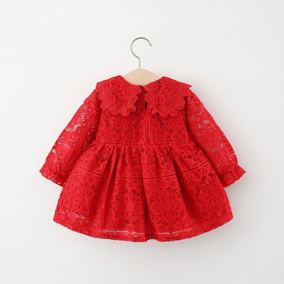 Spring and autumn new baby girl long sleeve lace skirt princess dress children's skirt