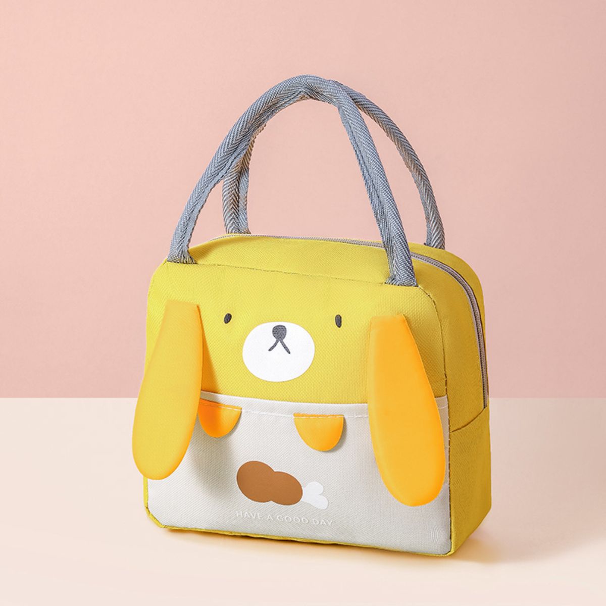 Cartoon lunch box bag portable lunch bag three-dimensional lunch bag thickened aluminum foil large capacity hand bag new lunch bag