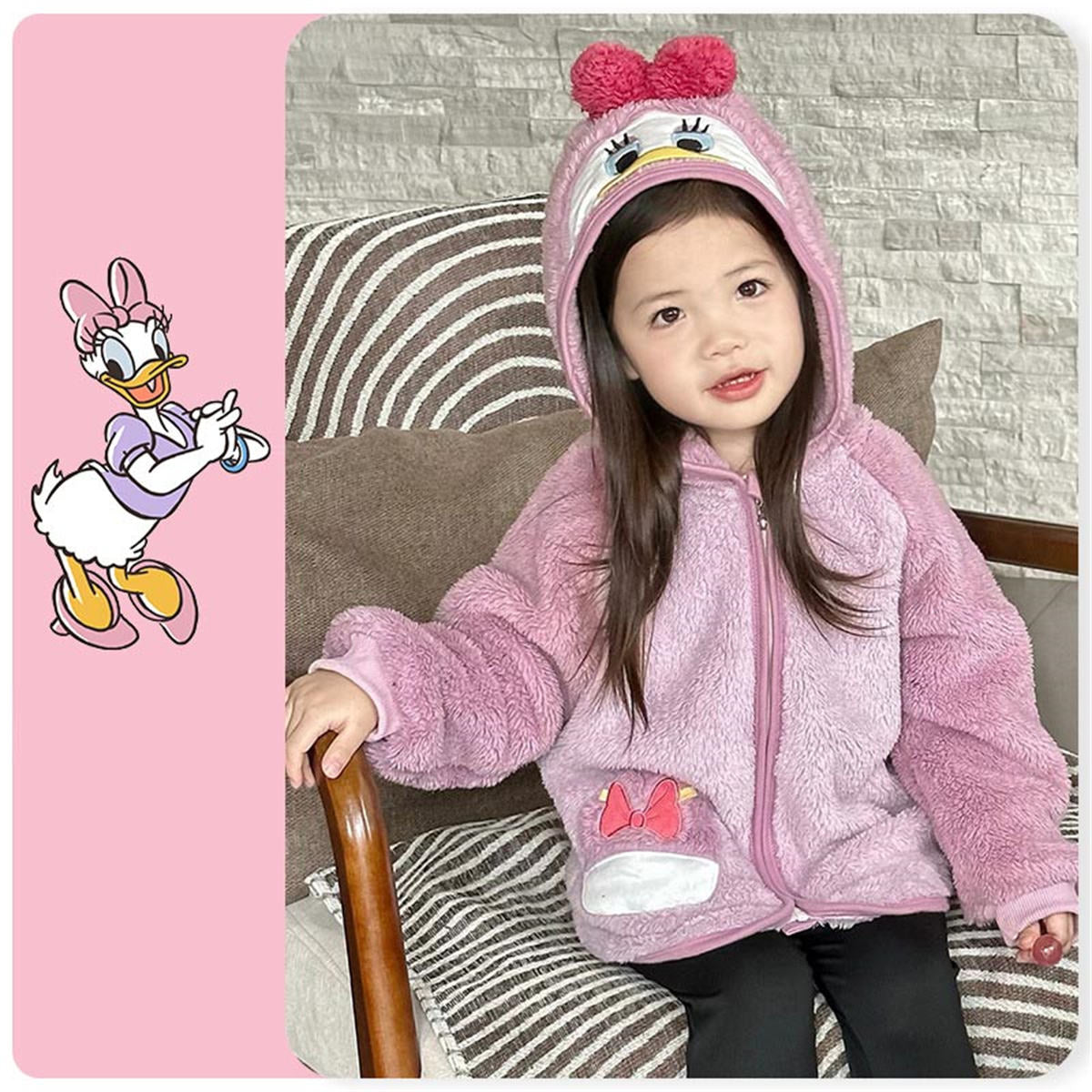 Boys and girls autumn and winter Donald Duck Mickey North American fleece jacket