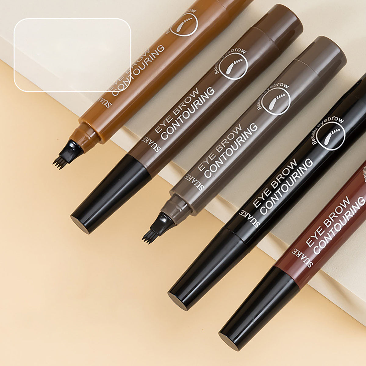 Suanke SUAKE four-pronged wild eyebrow pencil waterproof sweat-free smudge-free simulation root-clear liquid eyebrow pencil